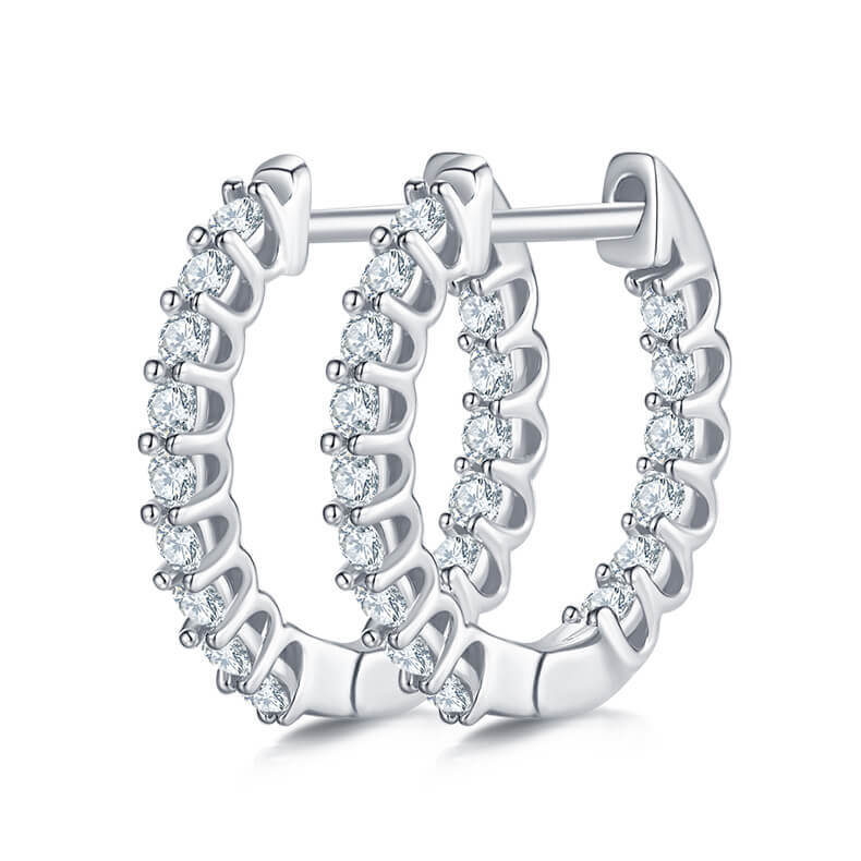 925 sterling silver huggie earrings