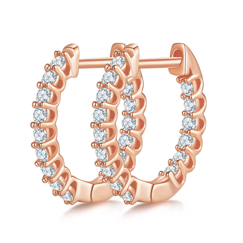 925 sterling silver huggie earrings