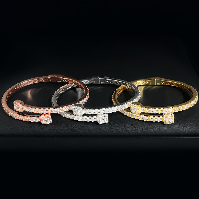 Luxury Moissanite Bangles Bracelet