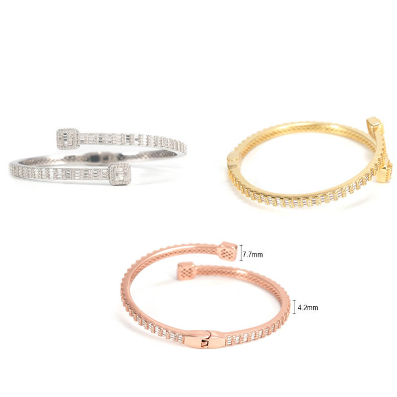 Luxury Moissanite Bangles Bracelet