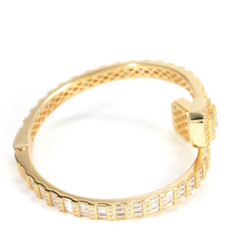 Luxury moissanite bangle bracelet men