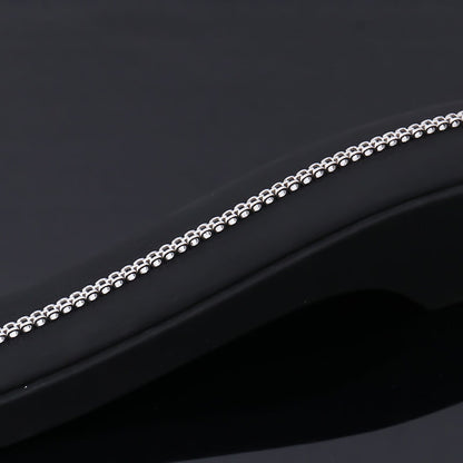 2mm 3mm 4mm round cut bull head moissanite tennis necklace