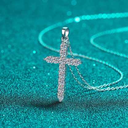 0.36ct 0.72ct 1.2ct 3.6ct Cross Pendant Necklace