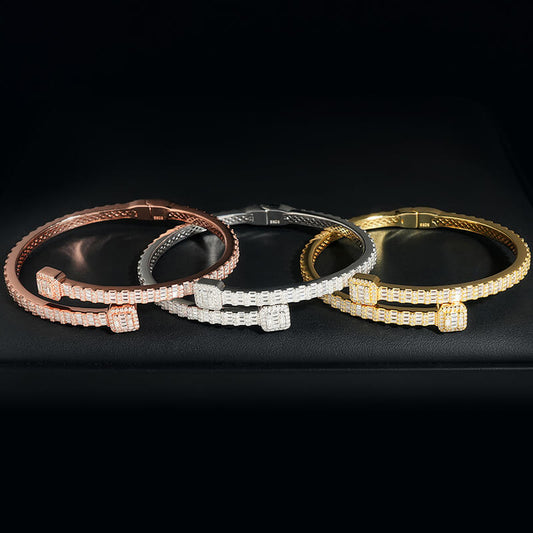 Luxury Moissanite Bangles Bracelet