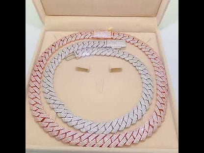 15mm Cuban Vvs Moissanite Necklace
