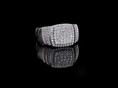 Luxury 925 silver Moissanite Men Ring 0.82ct -JW0003